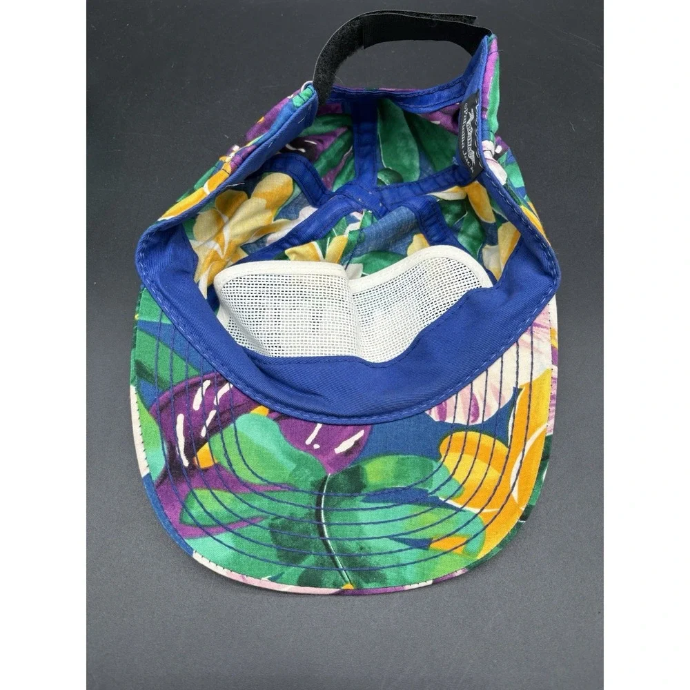 Panama Jack Floral Hat Mens OSFM Multicolor Excellent Tropical Embroidered Cap